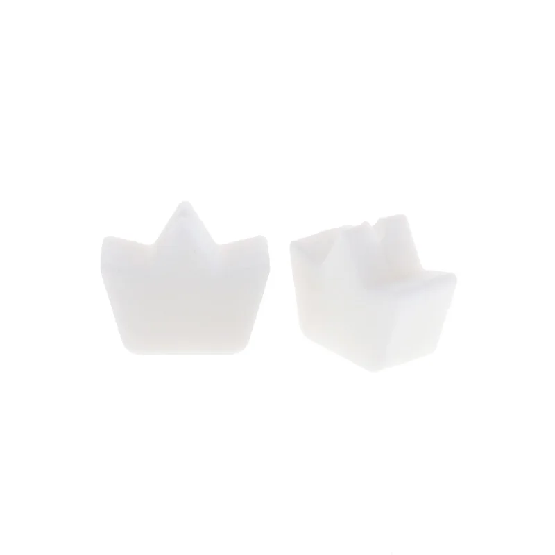 Mini corona de cuentas de silicona para mascar, sin Bpa, mordedor para beb&eacute;, perla, collar de dentici&oacute;n de grado alimenticio, pulsera, regalo para reci&eacute;n nacido, 50 Uds.-1