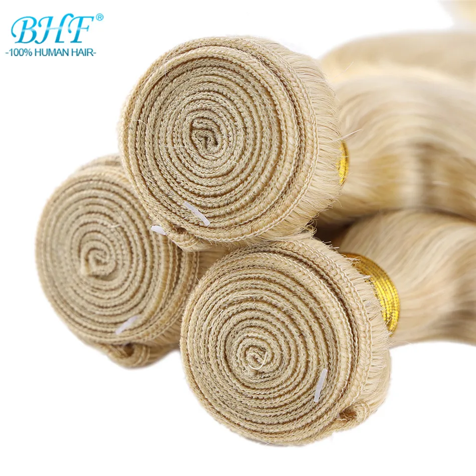 

BHF Blonde Body Wave Human Hair Weft 100G European Remy Hair Weave 100% Natural Human Hair Extensions