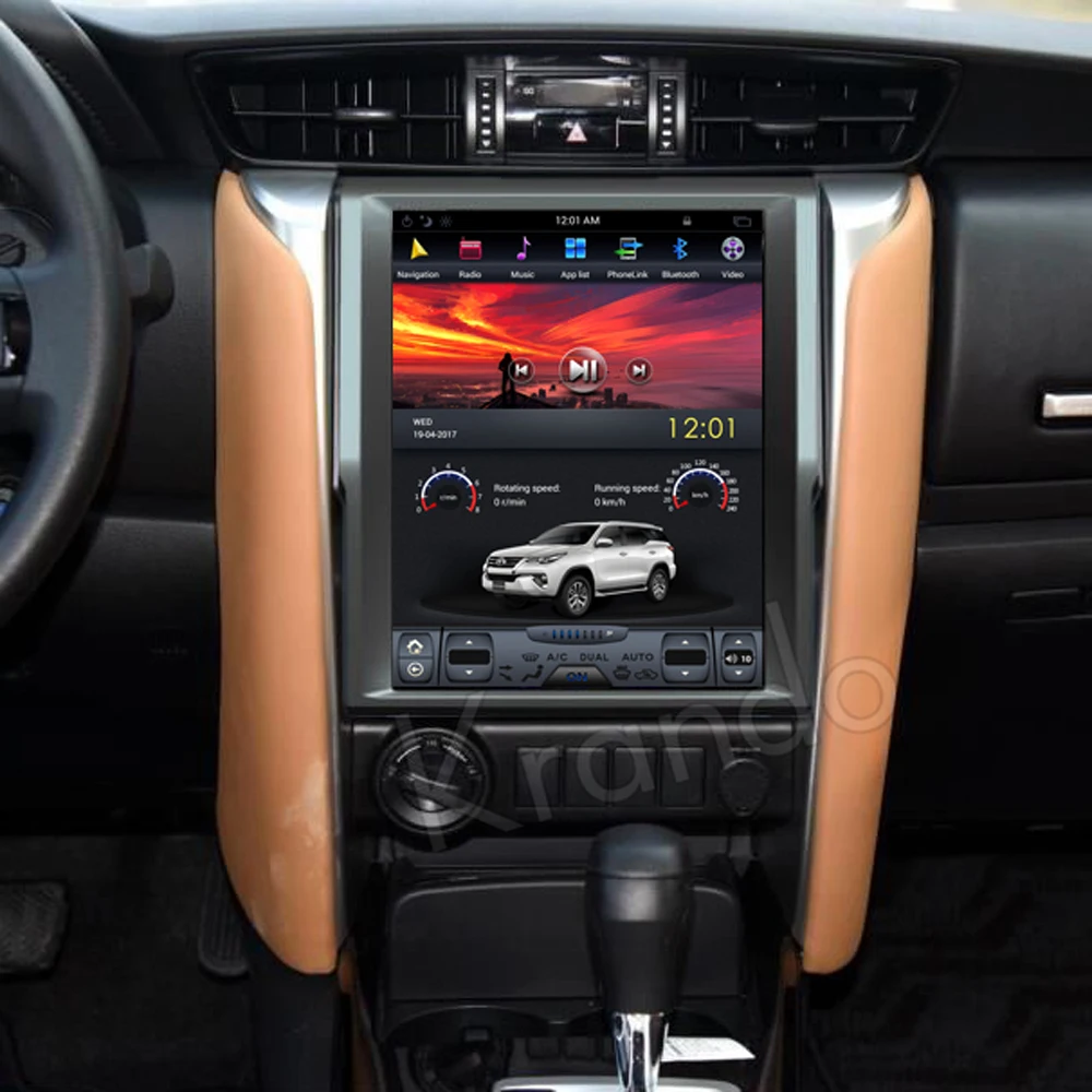 Вертикальный автомобильный радиоплеер Krando автомагнитола с GPS для Toyota Fortuner 9 0 Android
