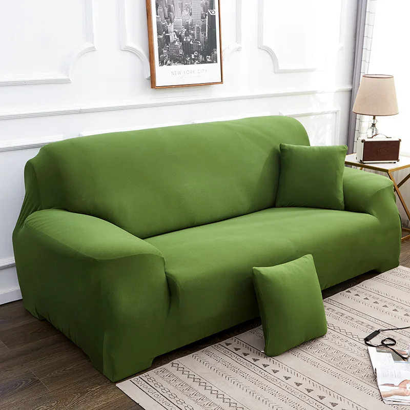 

solid color corner sofa covers for living room elastic spandex slipcovers couch cover stretch sofa towel L shape need buy 2pcs
