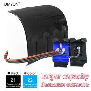 dmyon compatible for hp 21 22 ciss refill ink cartridge f2238 f2240 f2250 f2275 f2280 f2288 f2290 deskjet f2212 f2214 f2235 free global shipping