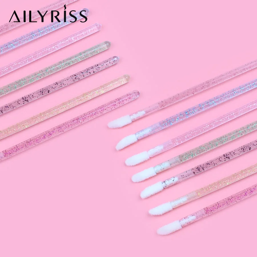 50 шт. одноразовые косметические блестящие палочки для губ |