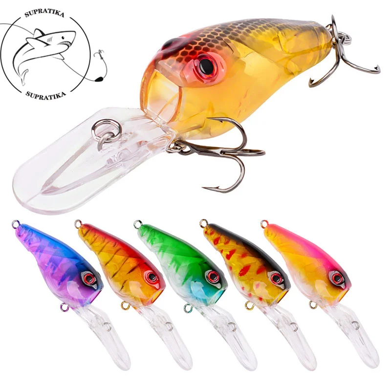 

6Colors 11.5g/9.5cm Artificial Popper Plastic Hard Bait Wobbler Bionic Bait Bass 6# With Sharp Hook 3D Eyes Fishing Lure Outdoor