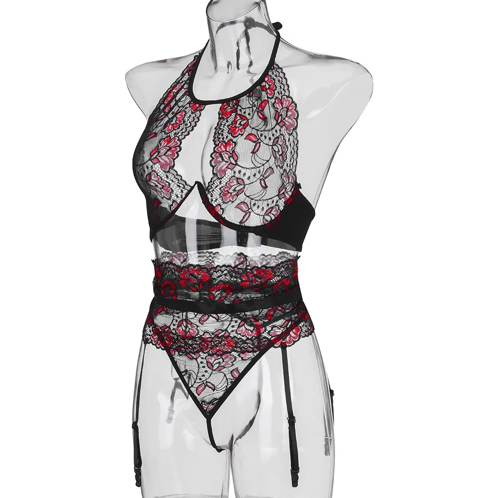 JAYCOSIN женский сексуальный кружевной бюстгальтер с вышивкой трусики модное нижнее