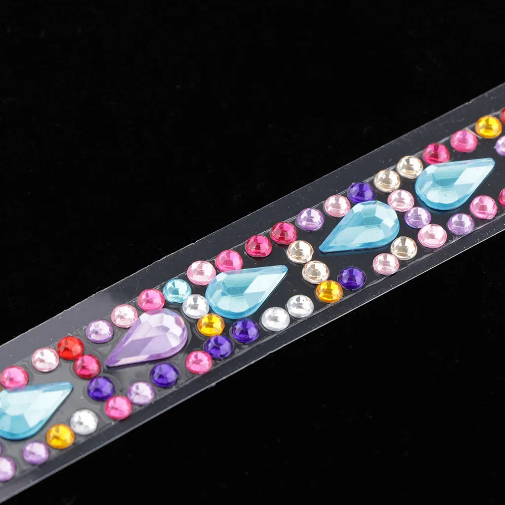 2 рулона Блестящий горный хрусталь Кристальный стикер клейкая лента наклейка