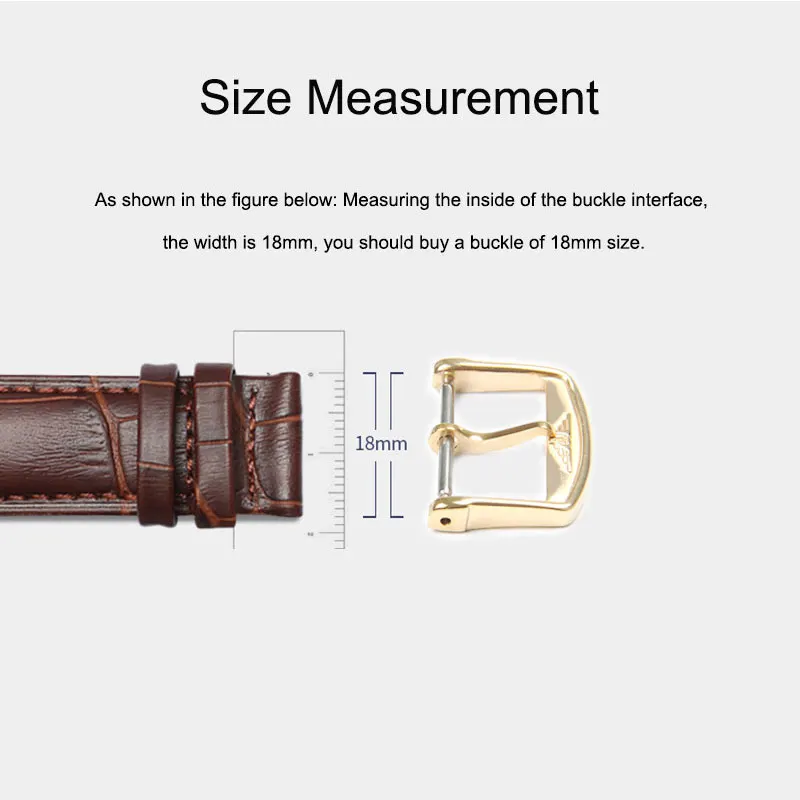 

UTHAI T02 Automatic Double Click Butterfly Buckle Watch Push Button Fold Deployment Clasp Silver Watchband Strap 12-24mm