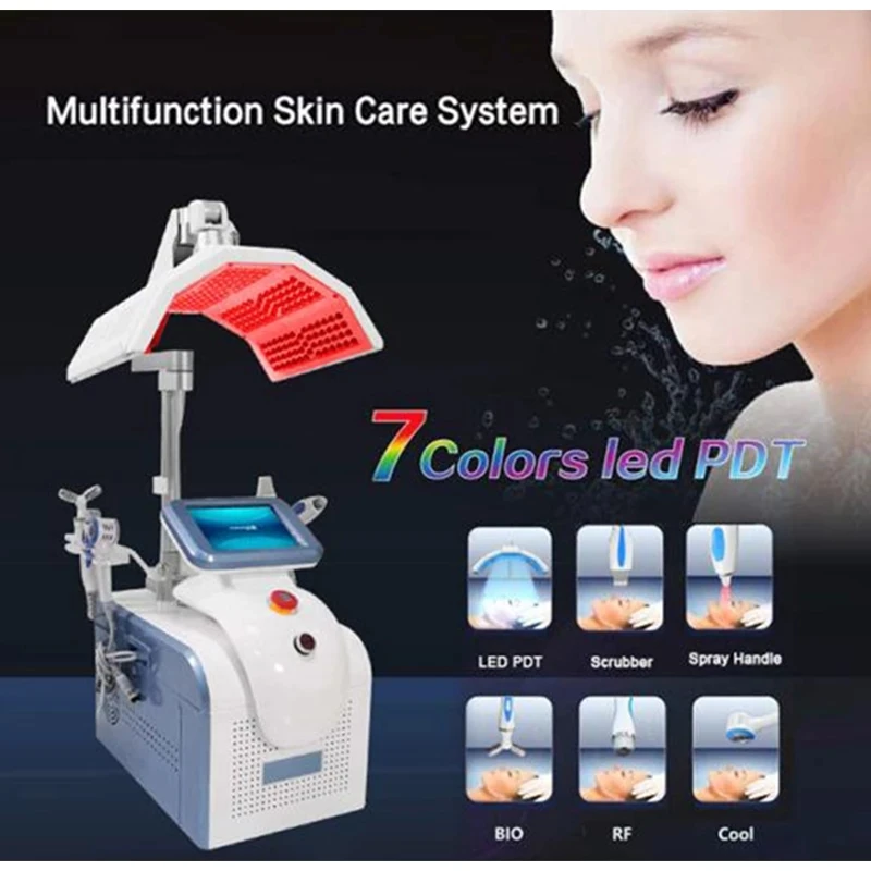 

6 в 1 фотонная терапия светодиодная маска для лица био лифтинг кожи омоложение кожи распылитель Отшелушивание отбеливание инструменты для у...