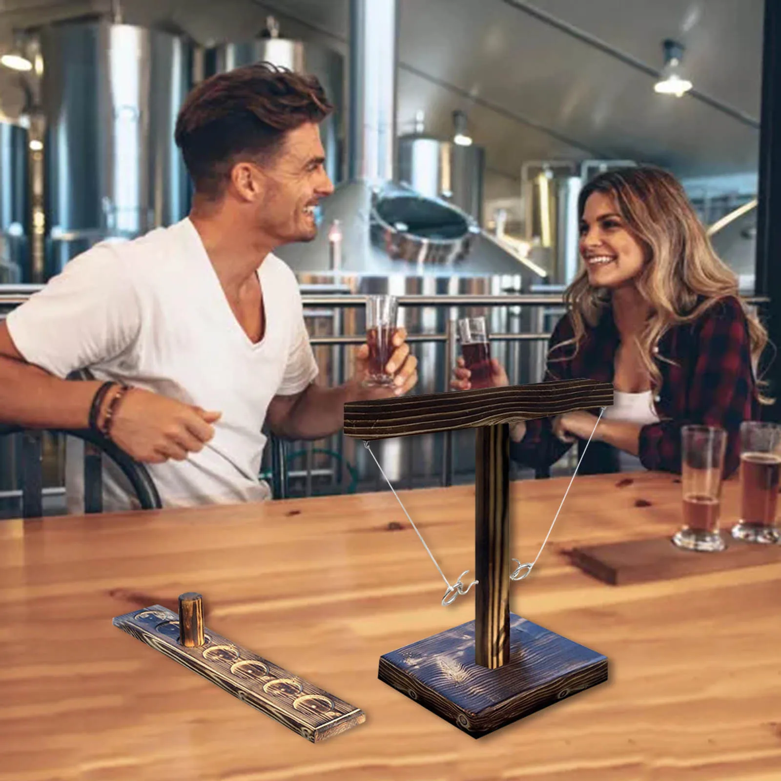 

Handmade Wooden Hook And Loop Interactive Drink Puzzle Games For Children And Adults Interactive Game Toys