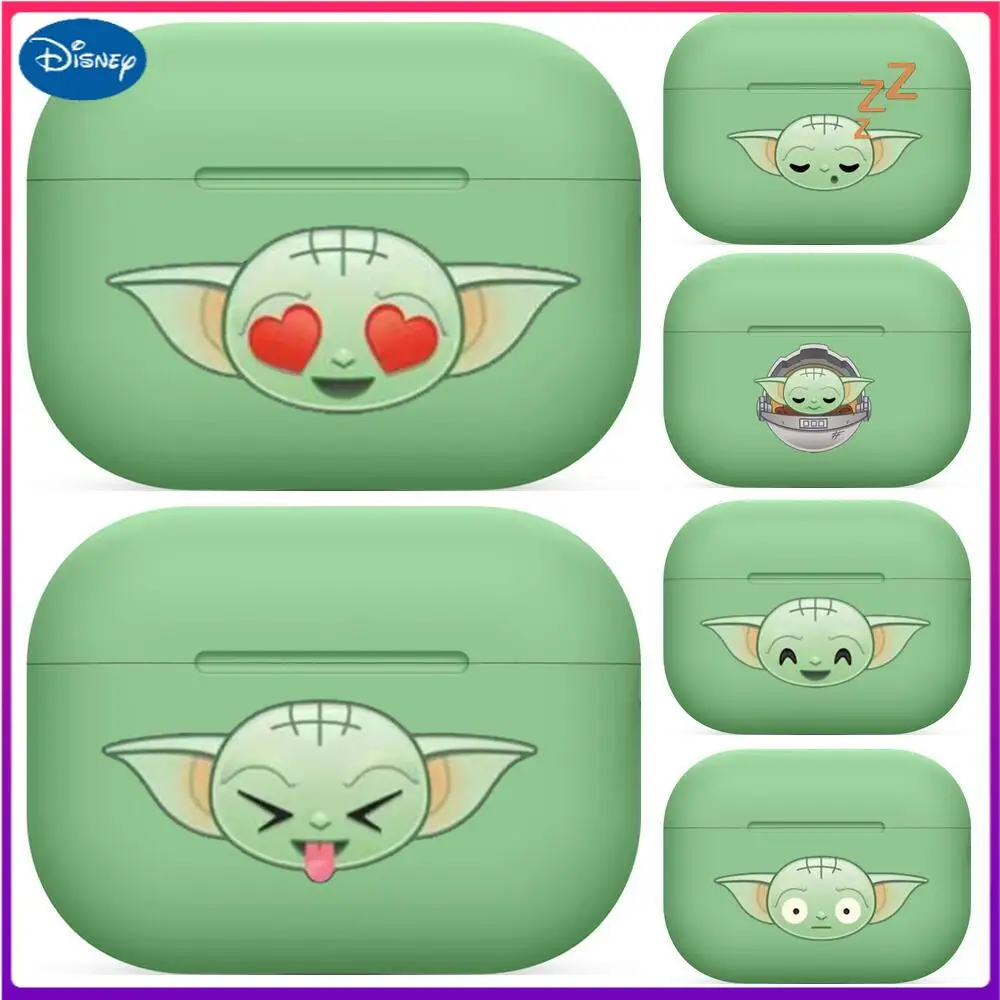 

Cute Baby Yoda For Airpods pro 3 case Protective Bluetooth Wireless Earphone Cover Air Pods airpod case air pod cases green 1 2