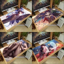 Anime Genshin Impact Lisa Qiqi Mouse Pad Mice Mat Large Thicken PC Laptop Keyboard Table Pad Gaming Play Mat Otaku Xmas Gifts