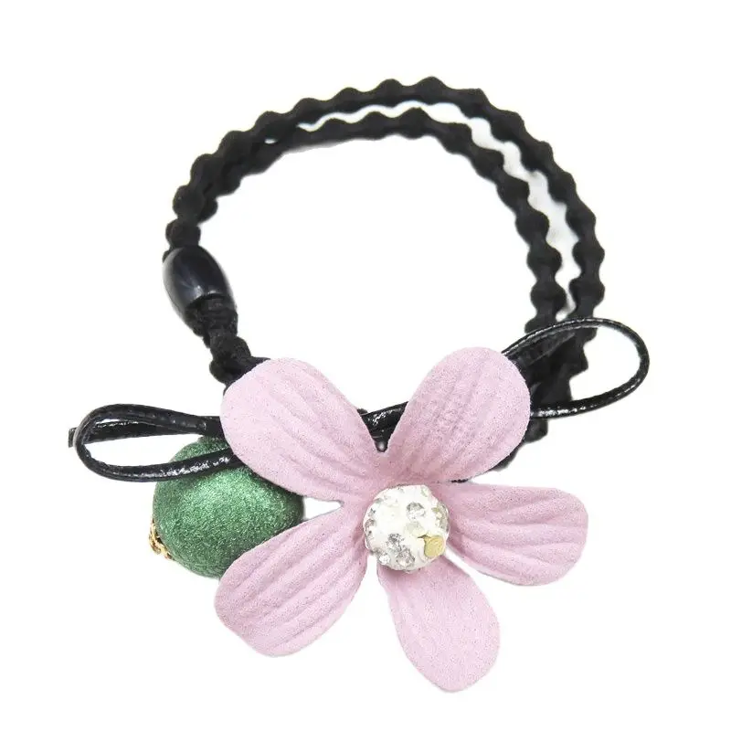 10 шт./лот креативные эластичные повязки для волос с зелеными шариками девочек