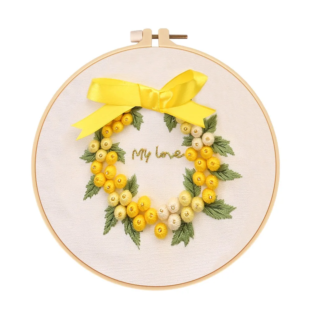 

Beginner Needlework Kits Flower Cross Stitch Series Embroidery Set Handmade DIY Cross Stitch Sewing Unique Gift Wedding Decor