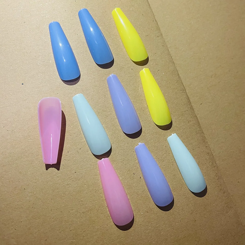 

Nail Tips 100pcs/box Coffin Fake Nails Full Cover Ballerina False Nail