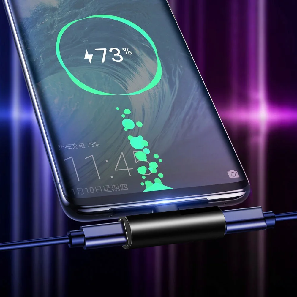 Аудио разветвитель 2 в 1 Dual Type C USB-C наушников аудио разъем для кабель зарядки