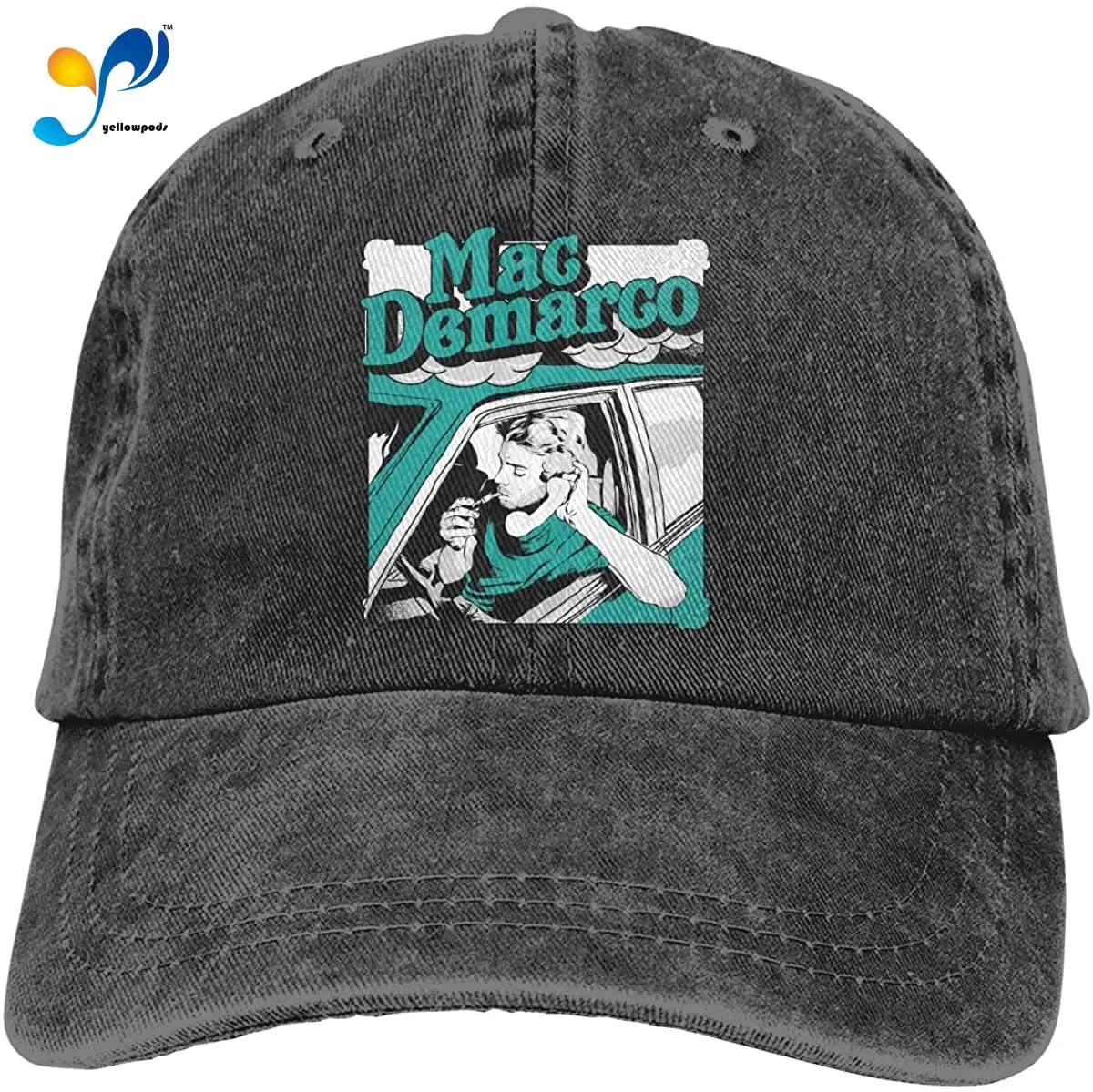 

Mac Demarco Man&Women Classic Baseball Hat Vintage Adjustable Casquette Cap Trucker Hat Black