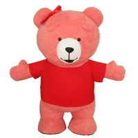 newest 2 6m inflatable teddy bear costume for advertising customize teddy bear mascot costume halloween costume for adult