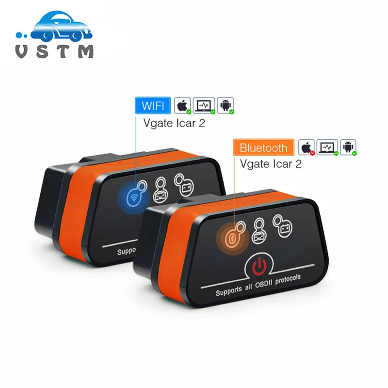 Диагностический инструмент Vgate iCar2 ELM327 устройство для считывания кодов с