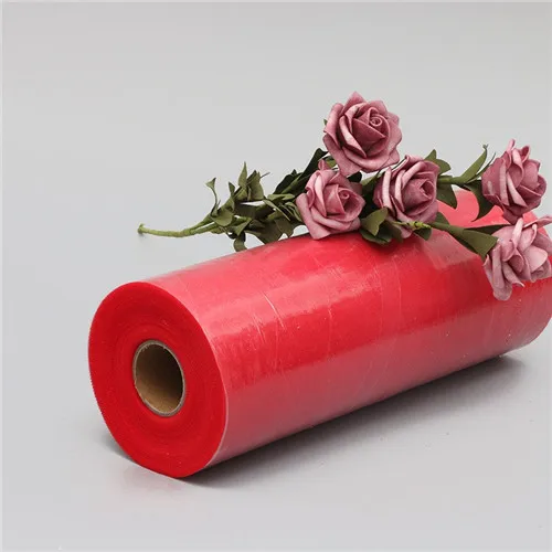 red 1" 100y Тюль" рюмочка "ткань Diy ремесло детский душ юбка-пачка скатерть лента из органзы Свадебная вечеринка праздничные украшения принадлежности - Цвет: red
