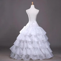 4 hoops 5 layers ball gown petticoats black petticoat underskirt big ruffle wedding accessories tulle underskirts