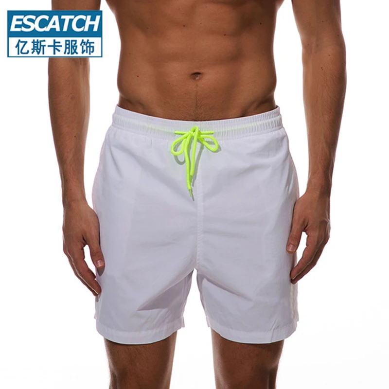

Summer Men Solid Color Running Fitness Quick-drying Beach Pants Adult Fashion Seaside Loose Swimming Surfing Water Sports Shorts