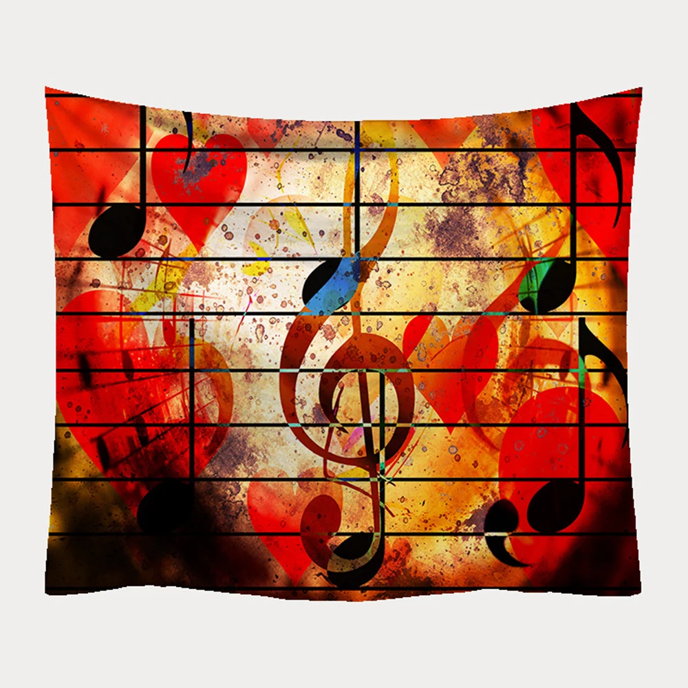 Психоделический музыкальный гобелен красочная картина настенное искусство