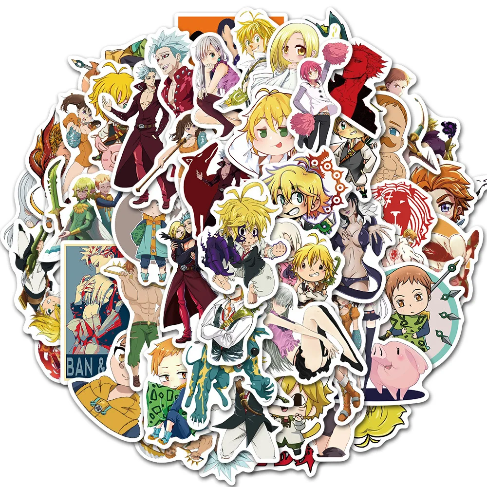 

10/30/50PCS cartoon anime cute characters laptop luggage water cup stickers graffiti stickers waterproof decoration wholesale