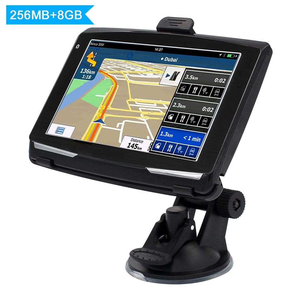 Автомобильный gps навигатор 5 дюймов ЖК-дисплей экран FM спутниковый голосовая навигация грузовик навигации автомобиля аксессуары 256MB Navitel последняя по Европейскому дизайну