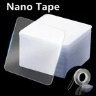 Прозрачная бесшовная клейкая нано-лента, наклейка на стену, наклейка, клейкая лента, многофункциональные Противоскользящие прокладки, волшебная лента