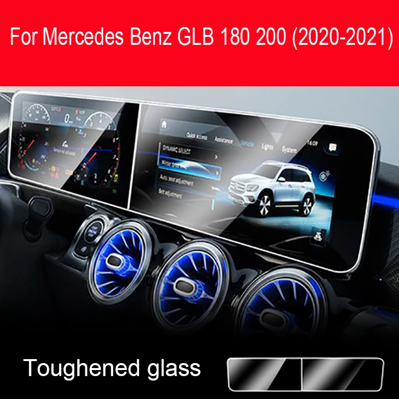 

For Mercedes Benz GLB 180 200 (2020 2021) Car GPS navigation LCD screen tempered glass protective film Anti-scratch Interior