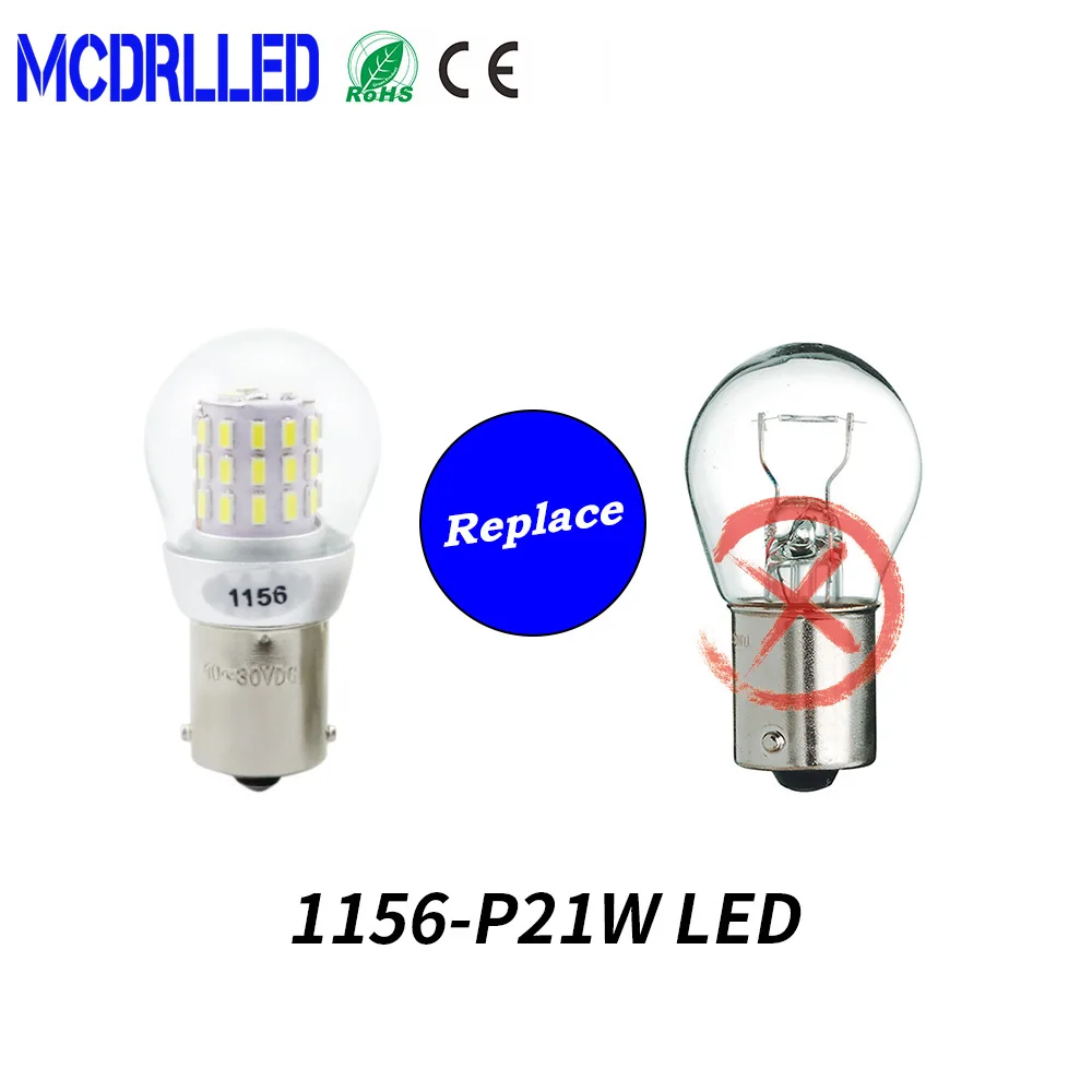 

S25 1157 P21/5W P21w Led 1156 Ba15s Bulb For Superb Octavia 2 Fl 2010 2011 2012 2013 Daytime Running Light Drl Lamp