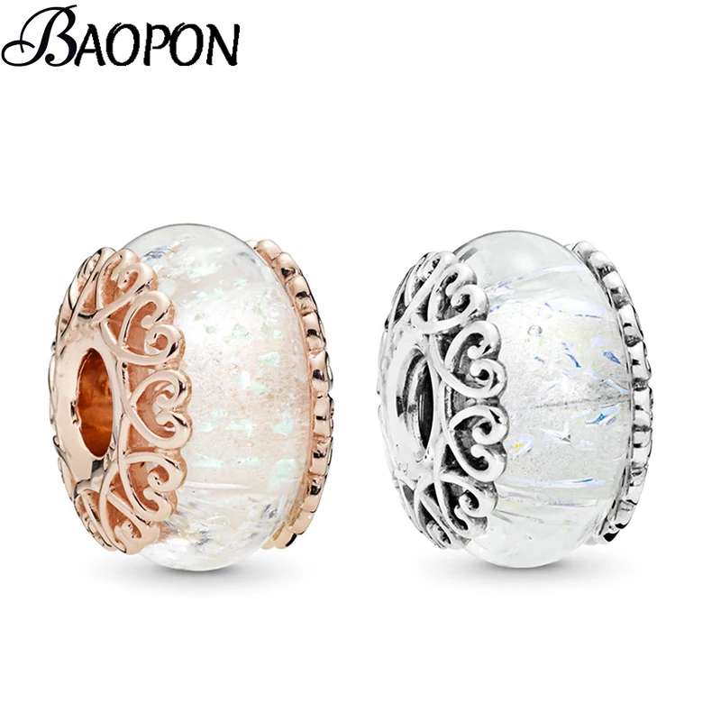 2 шт./лот европейские симфонии белые муранские стеклянные Хрустальные Бусины