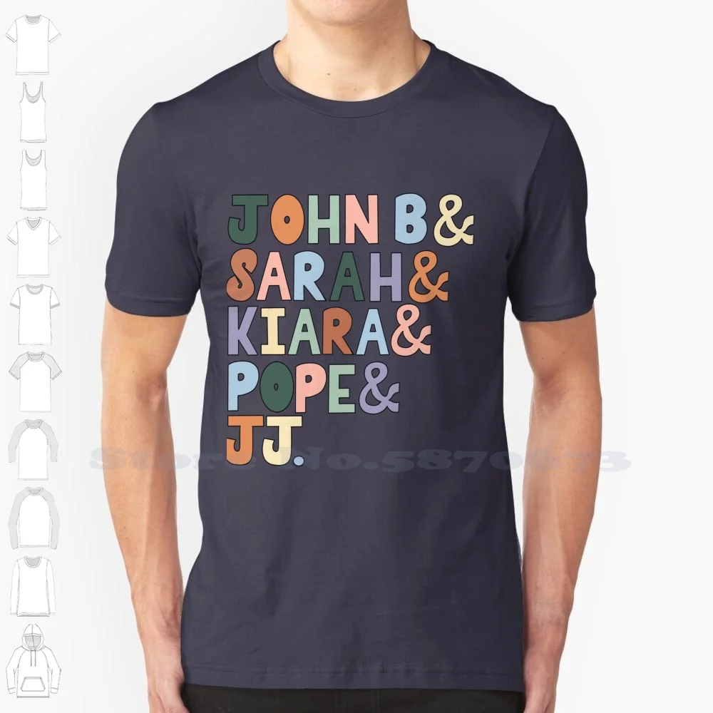 

The Pogues: John B Sarah Kiara Pope & Jj In Color Summer Funny T Shirt For Men Women Outer Banks Netflix Netflix And Chill John