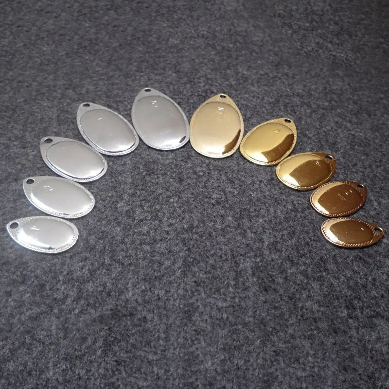 

10pcs Colorado Buzz Fishing Spinner Blades Fishing boat Finish for Spinner Bait Boat Plating Steel Fishing Lure Making Parts