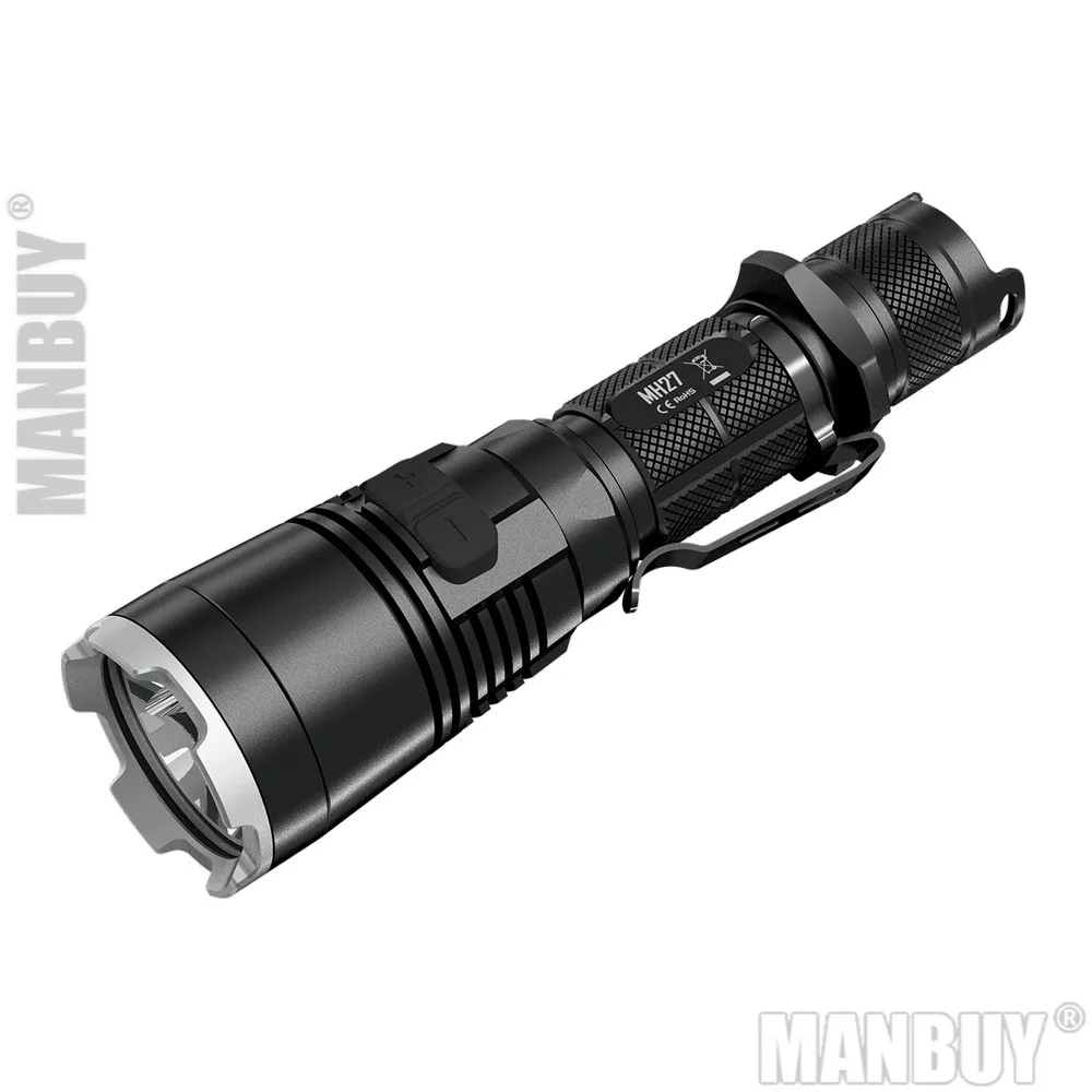 10% OFF NITECORE MH27 USB Перезаряжаемые фонарик CREE XPL HI V3 1000Lm RGB высокой яркий без 18650 Батарея