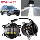 2 шт.пара светодиодный Противотуманные фары для Subaru Levorg, автомобильные аксессуары, брелок для автомобиля Subaru 2014 2015 2016 2017 2018 для Subaru Forester 2013 2014 2015 2016 2017 2018