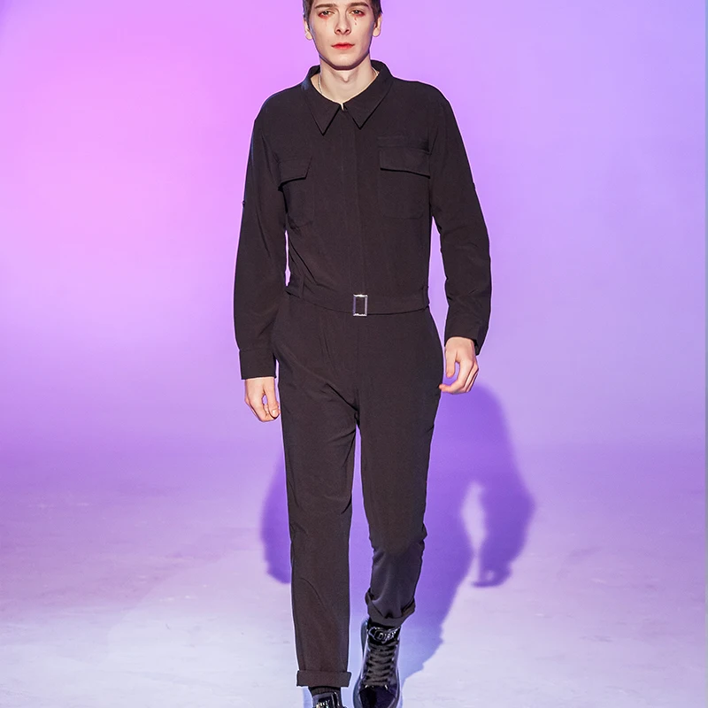 Новый стиль осень-зима мужской модный альтернативный комбинезон большого