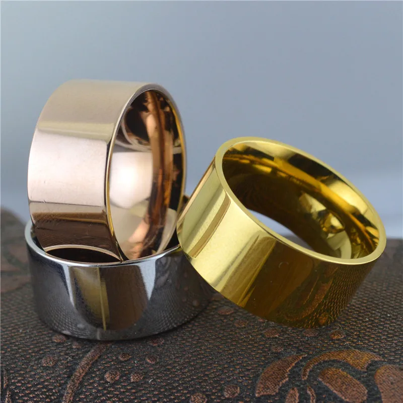 

Fashion OL Wide Ring Titanium Steel Large Size Ring Simple Men's Accessories Fashion Jewelry STR165