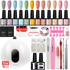 Набор для ногтей Светодиодная лампа для ногтей Сушилка для ногтей Набор для гель-лака маникюрный набор Сушилка для ногтей накладные ногти маникюр стразы украшение