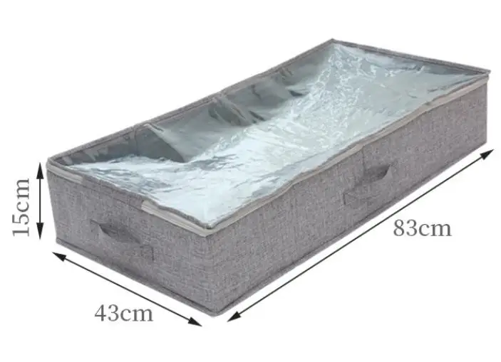 

Cotton Linen Storage Box for Clothing Moistureproof Waterproof Foldable Dustproof Clothing Organizer