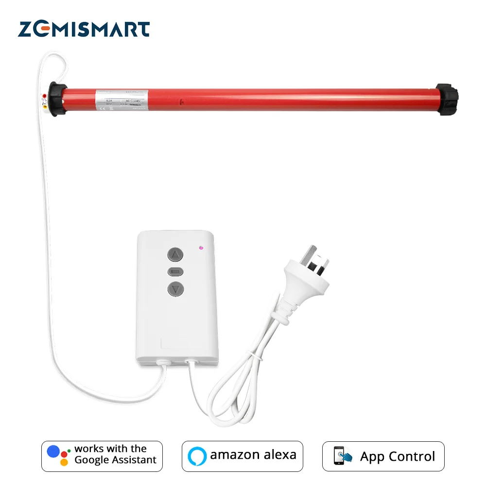 Моторизованный роликовый шторный двигатель Zemismart Smart Life Alexa Google Home Assistant