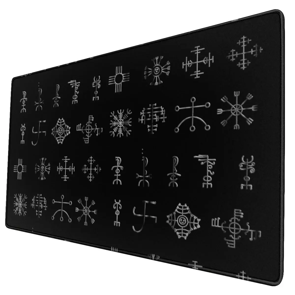 

Viking Icelandic Nordic Staves Runes Gaming Mouse Pad PC Desk Mat Large Rubber Mousepad for Computer