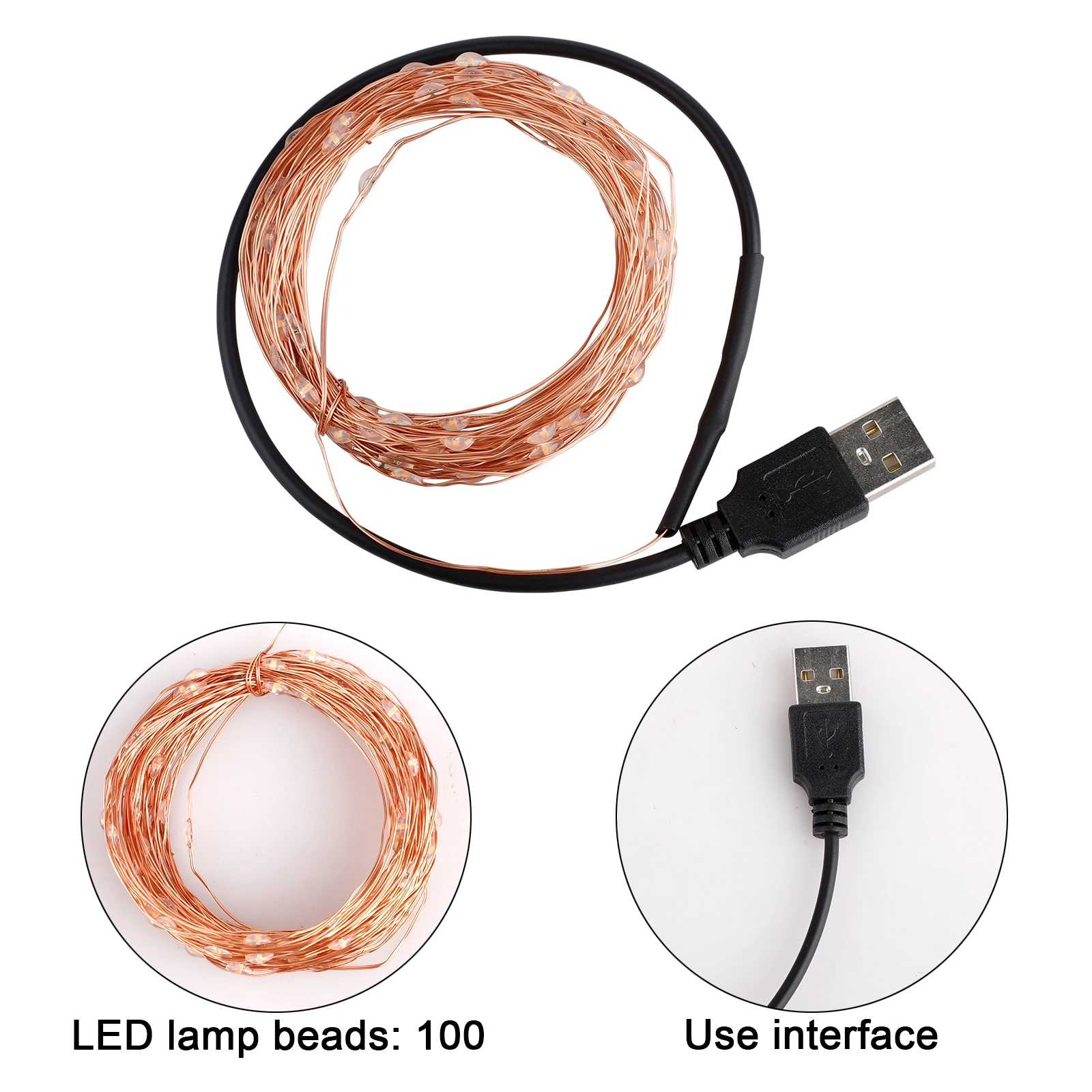 Светодиодная Водонепроницаемая гирлянда сделай сам 10 м | Освещение