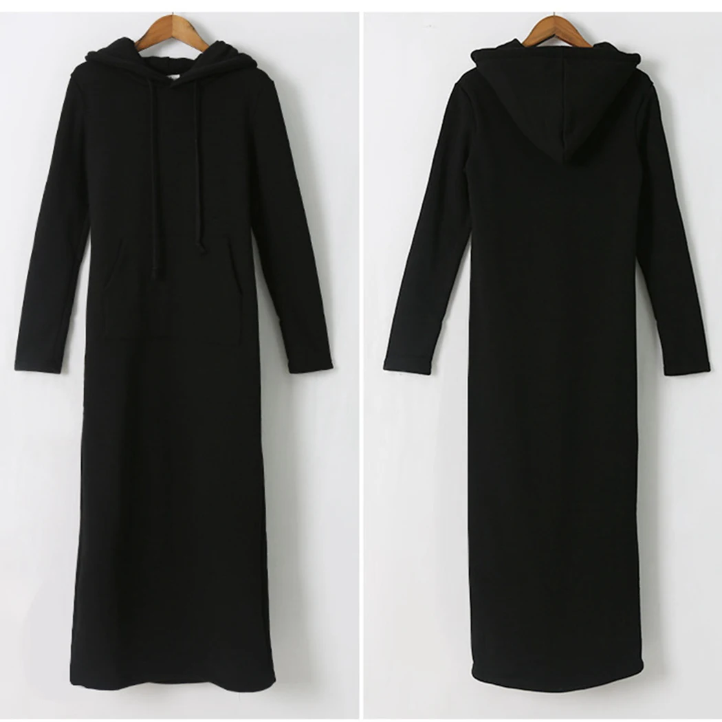 Осенне-зимнее уплотненное платье с кроличьим мехом женское корейское теплое