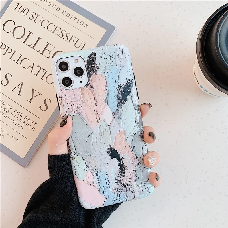 Модный Цветной чехол для телефона с рисунком &quotКартина маслом&quot Iphone 11promax Xs Max