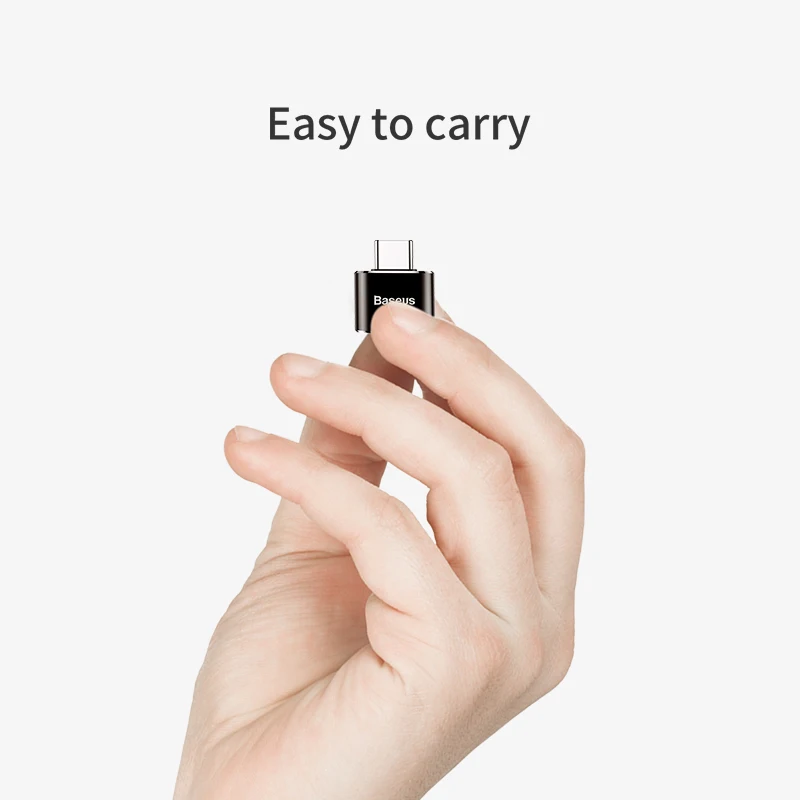 Адаптер USB Type-C OTG Baseus штекер-гнездо Micro преобразователи для передачи данных