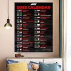 Плакат формула Grand Prix 2022 F1, расписание для международных конкурсов Grand Prix, календарь, схема, украшение в стиле арт-деко, картина