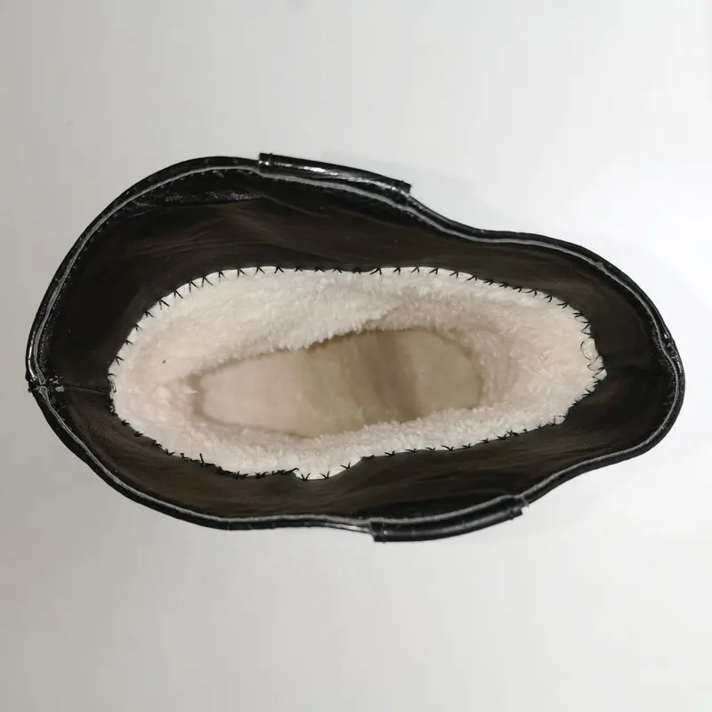 Осенние женские ботинки из искусственной кожи Ботильоны на танкетке и высоком