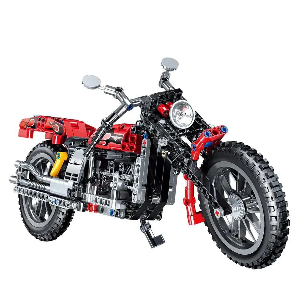 Мотоциклы сделай сам совместимые с техническими моделями строительные блоки 400