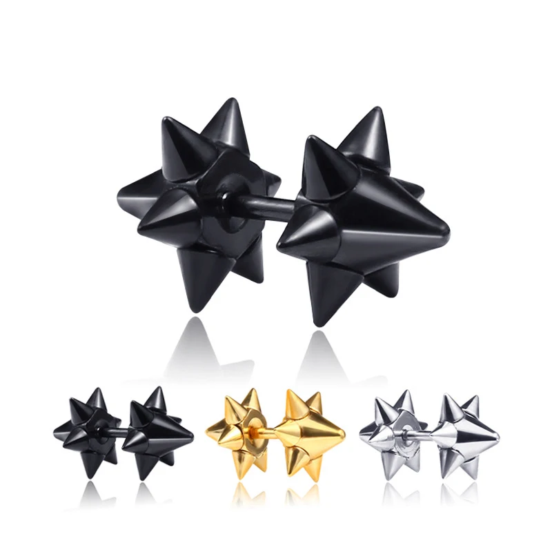 1 пара из 2 предметов в стиле панк нержавеющей стали легированной титаном с