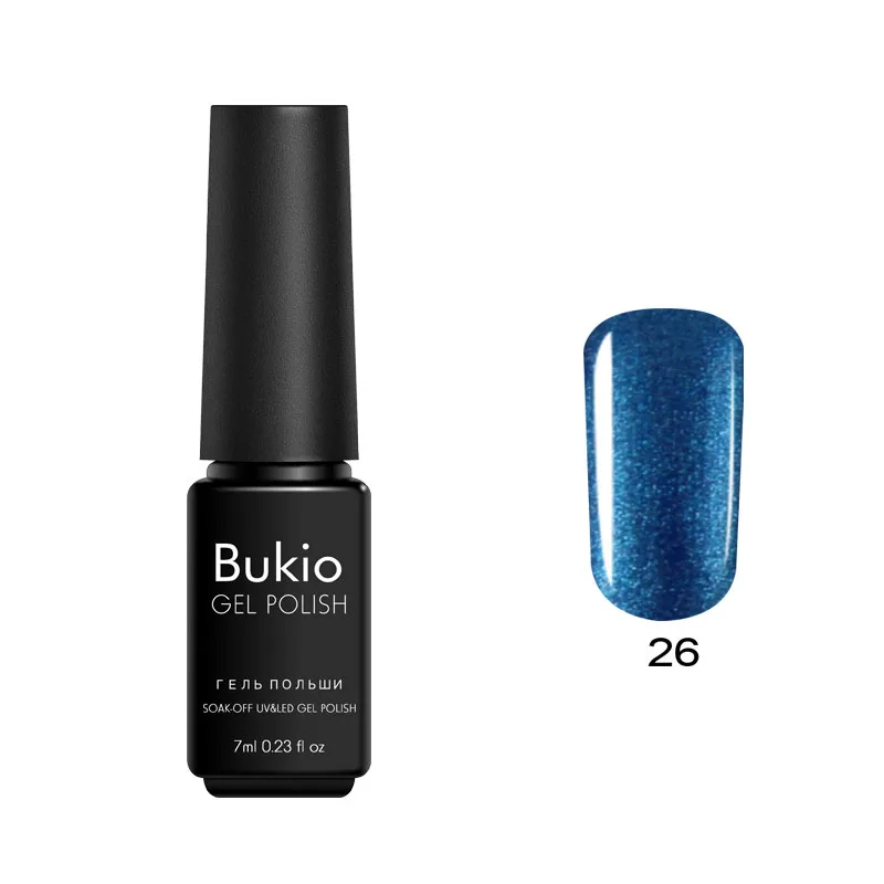 Bukio 29 чистых цветов Гель-лак 7 мл полуперманентные эмали замочить от УФ-гель лак для маникюра и ногтей дизайнерские украшения - Цвет: 26